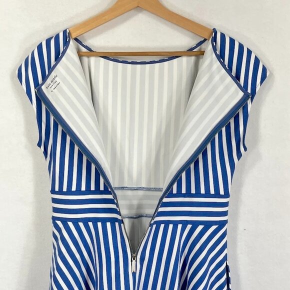 Kate Spade Mini Ponte Dress Retro European Nautical Vacation Preppy Coquette M - Picture 8 of 10